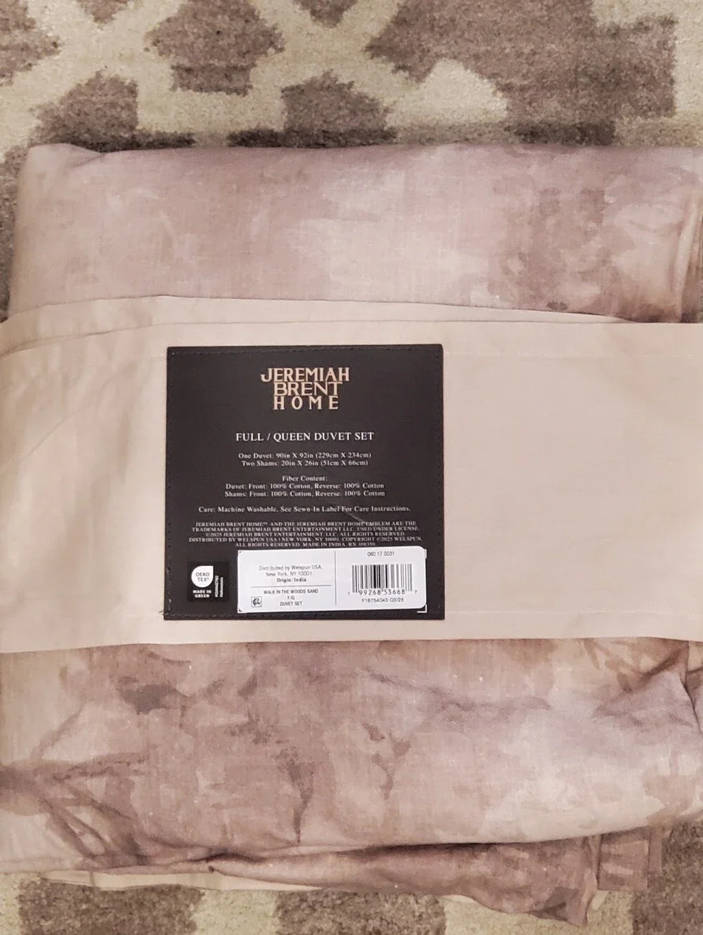 Duvet Set By Jeremiah BRENT Full Queen